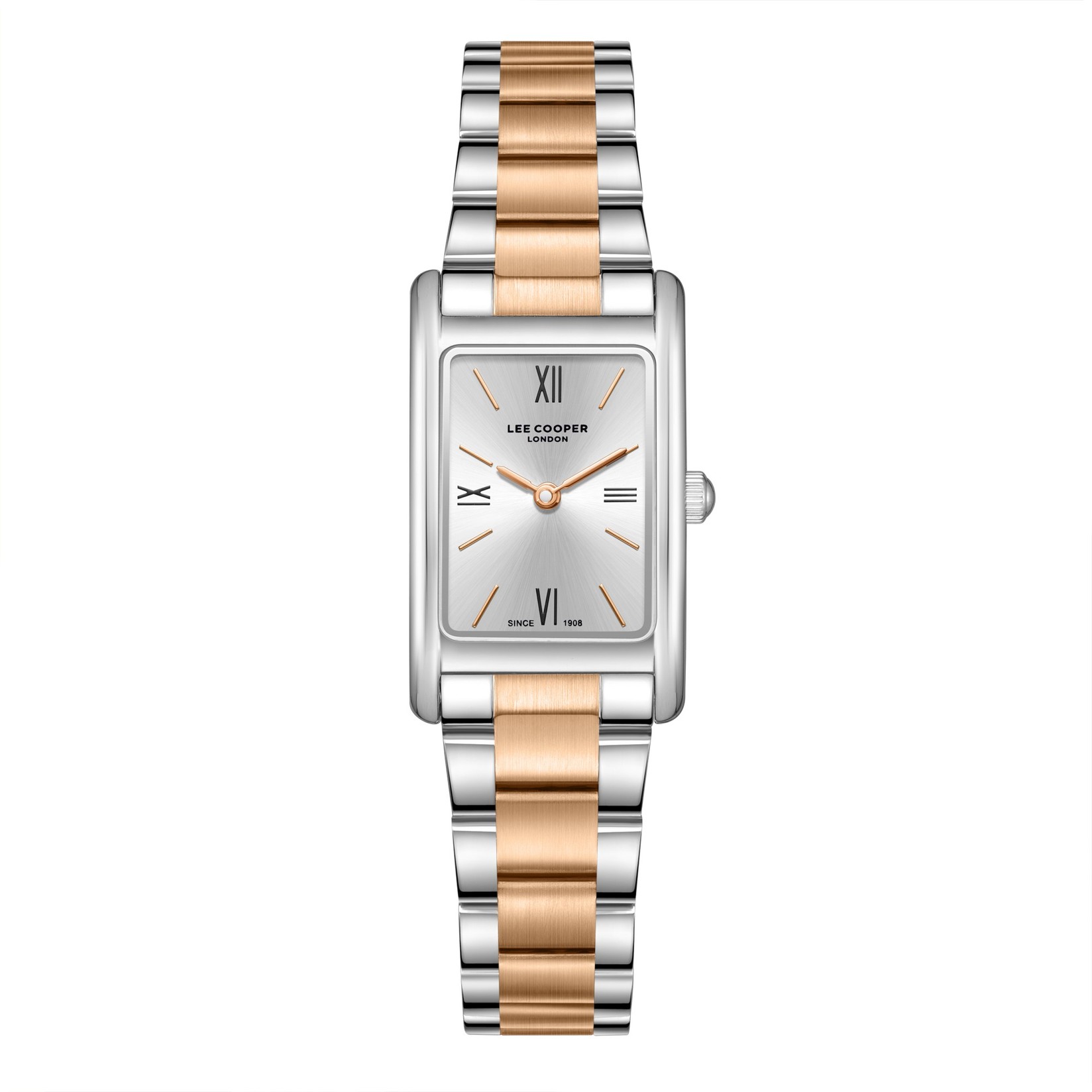 Lee Cooper Ženski sat LC08300.530, Srebrno kućište, Srebrno-rose gold