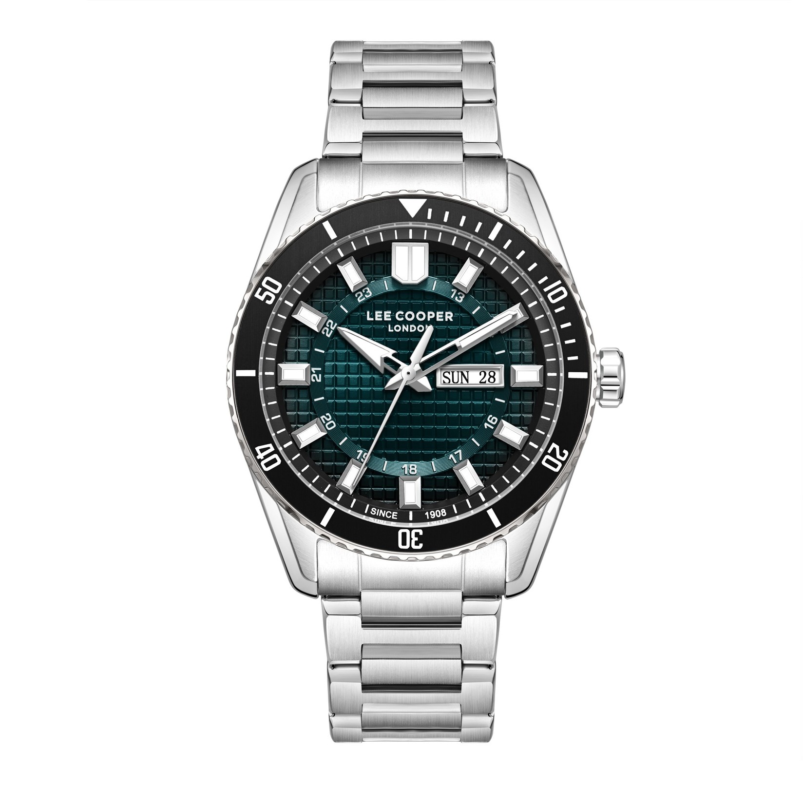 Lee Cooper Muški sat LC08314.370, Teget kućište, Srebne boje