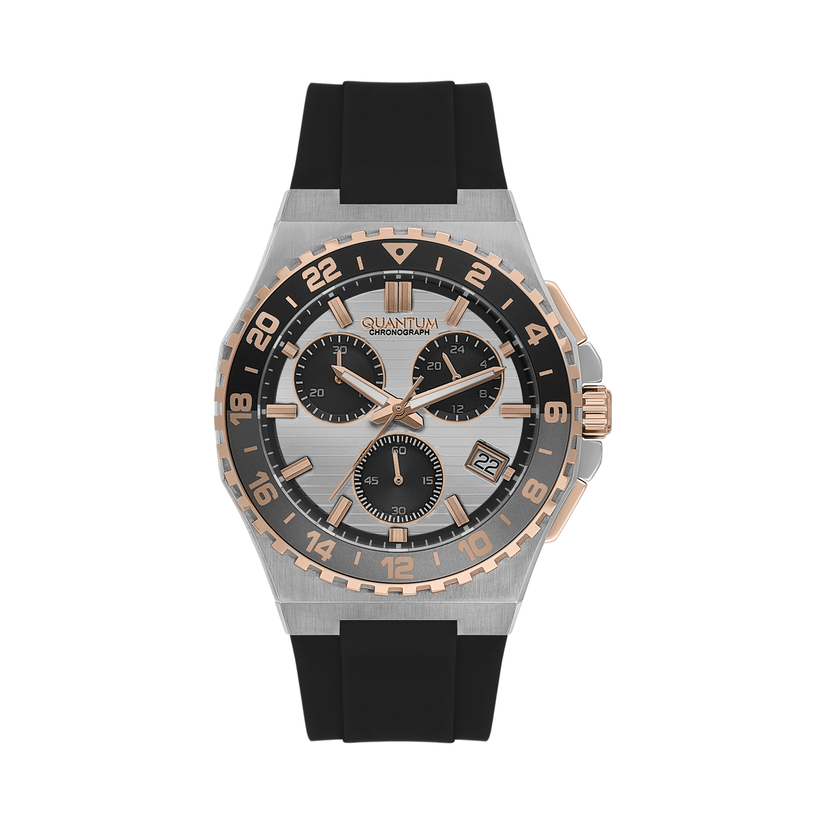 Quantum Muški sat PWG1147.531, Srebrno kućište, Crni