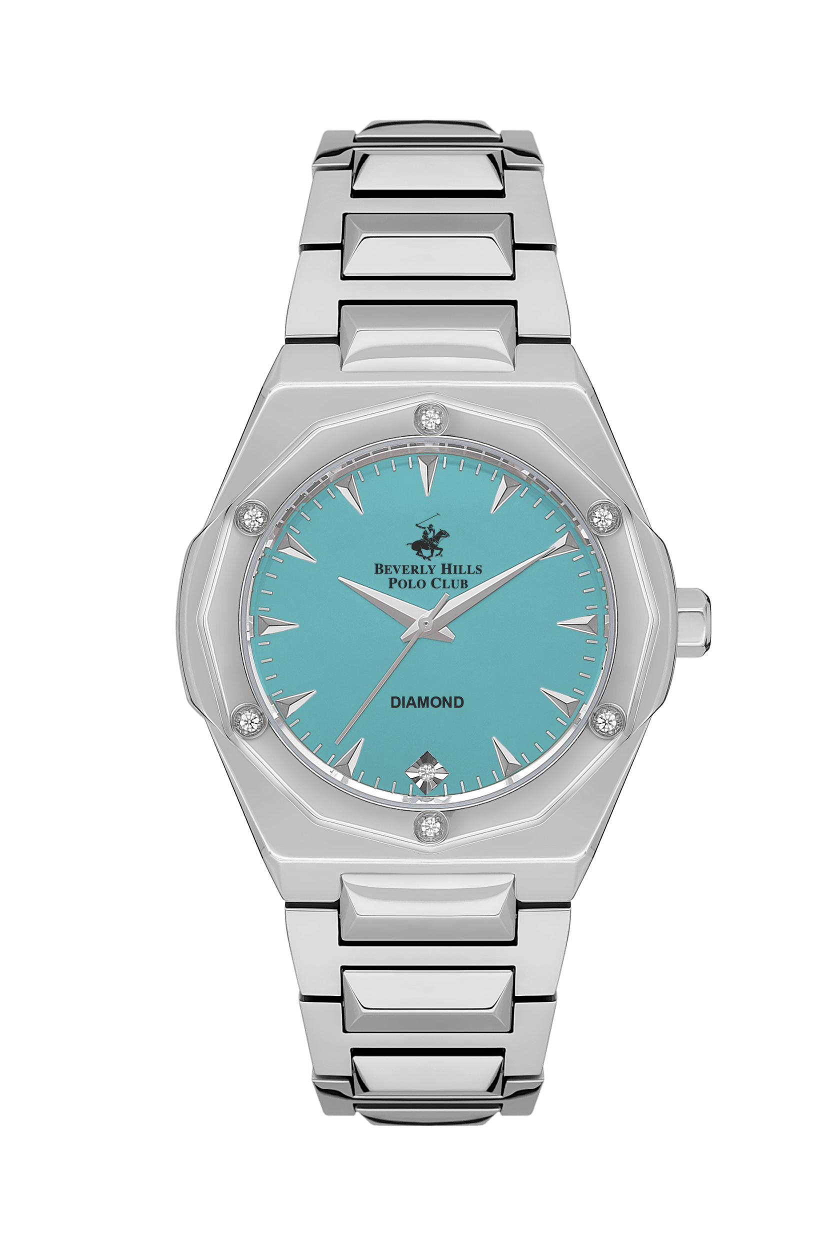 BEVERLY HILLS POLO CLUB Ženski ručni sat, Kvarcni mehanizam, 35mm, Plavo kućište, Srebrne boje, BP3561X.300
