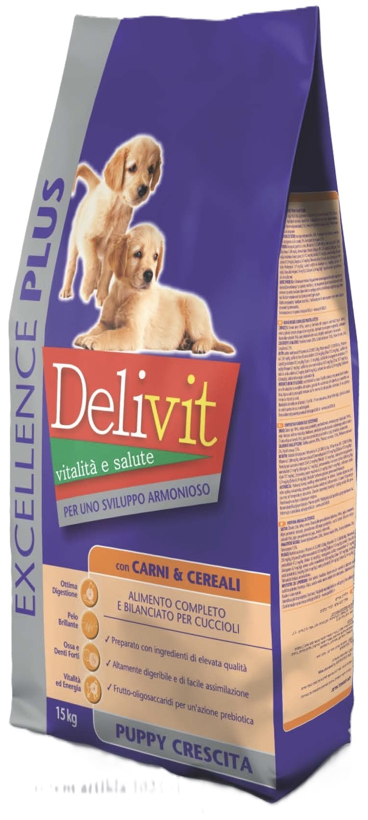 Delivit Suva hrana za štence, Piletina, 15kg