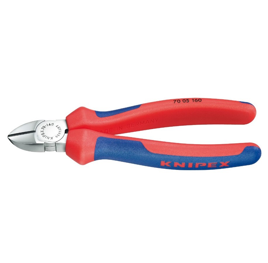 KNIPEX Bočne sečice hromirane 160 mm 70 05 160 crveno-plave