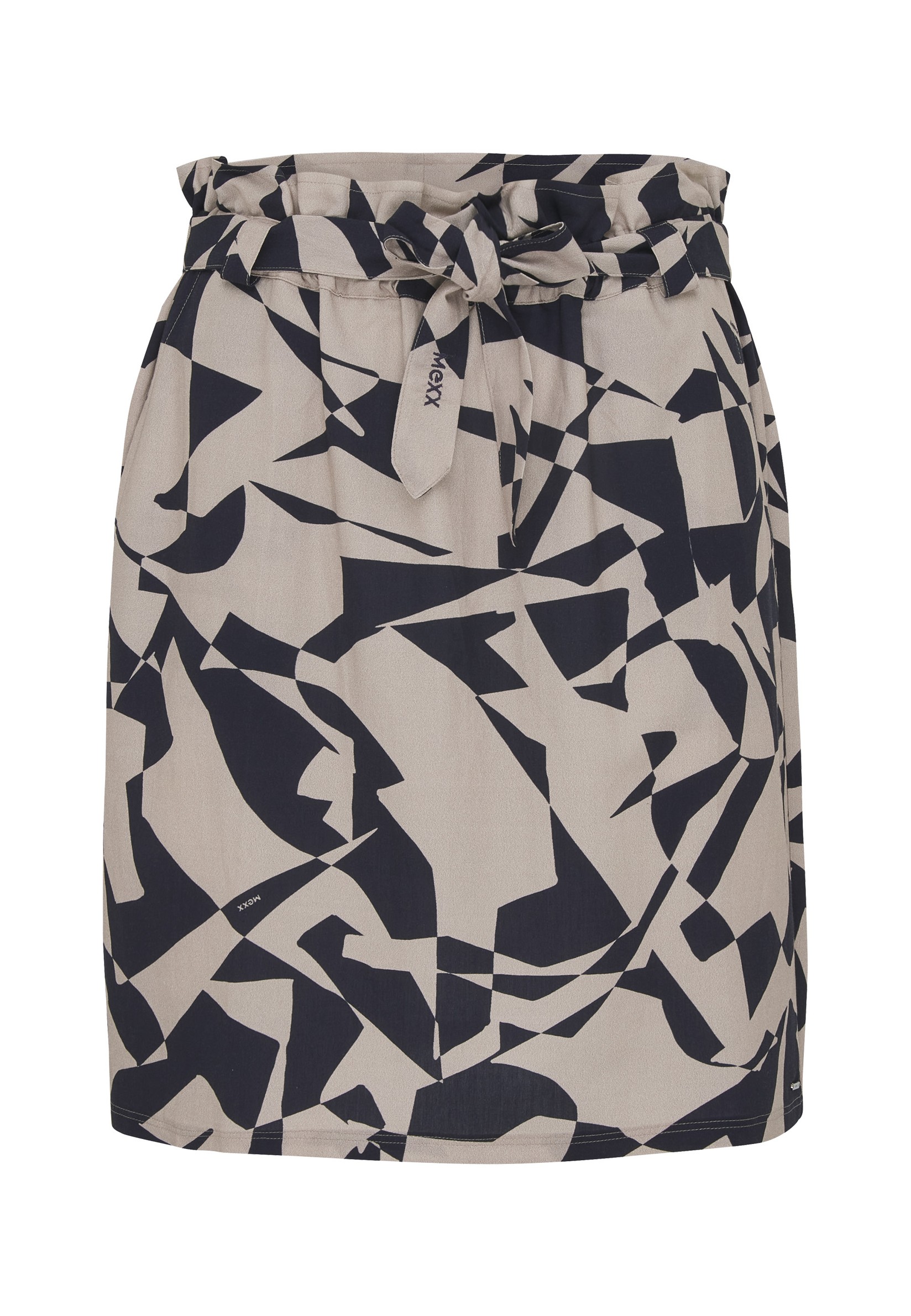 MEXX Ženski suknja iznad kolena, Bež-crno
