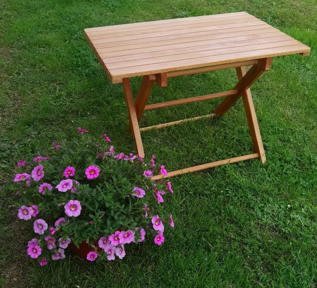 Baštenski stočić, Sklopivi, Smeđi