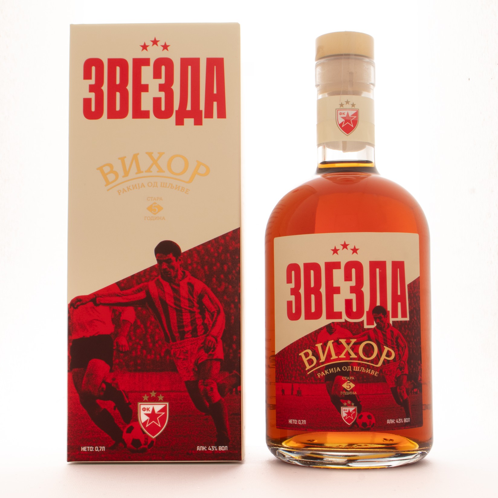 Ognjena Rakija Zvezda Vihor, Šljiva, 5 godina, 0.7 l