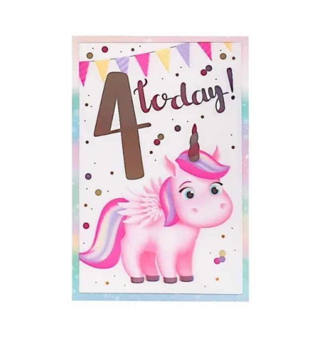 Čestitka 3D Hoorey 4 Today! (Girl)