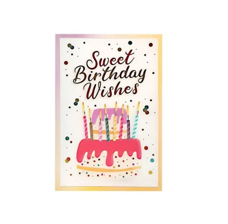 Čestitka 3D Hoorey Sweet Birthday Wishes