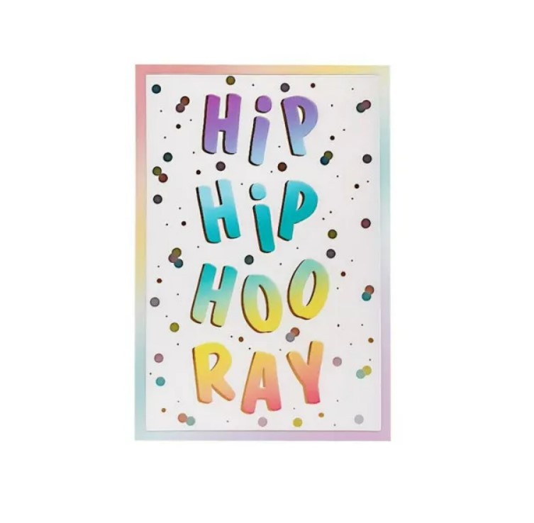 Čestitka 3D Hoorey Hip Hip Hoo Ray