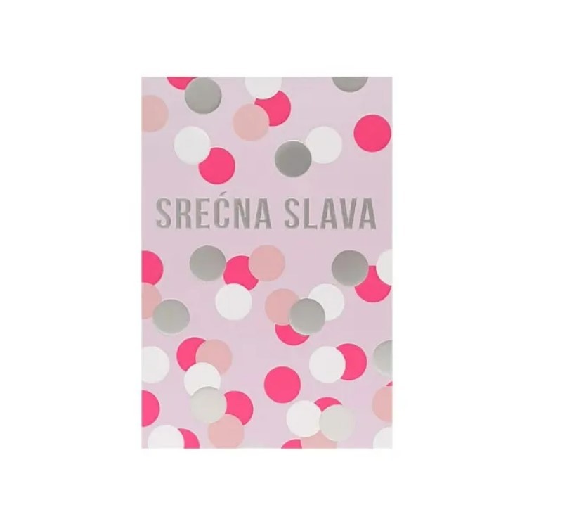 Čestitka Neon Blush Srećna Slava