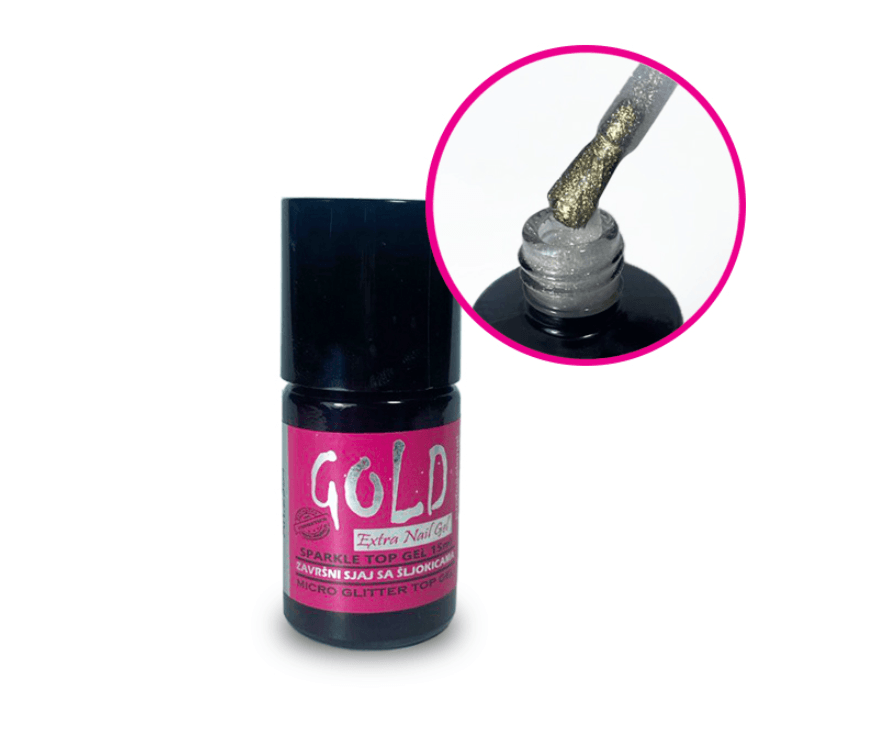 ENG Gold Završni sjaj sa šljokicama