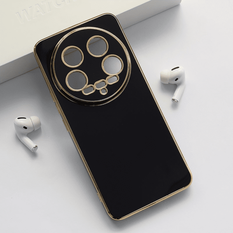 Maska za telefon Fresh Electroplated za Xiaomi 14 Ultra, Crna