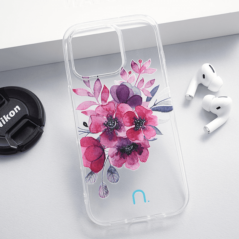Maska za telefon Nanobit Print za iPhone 16 Pro Flowers