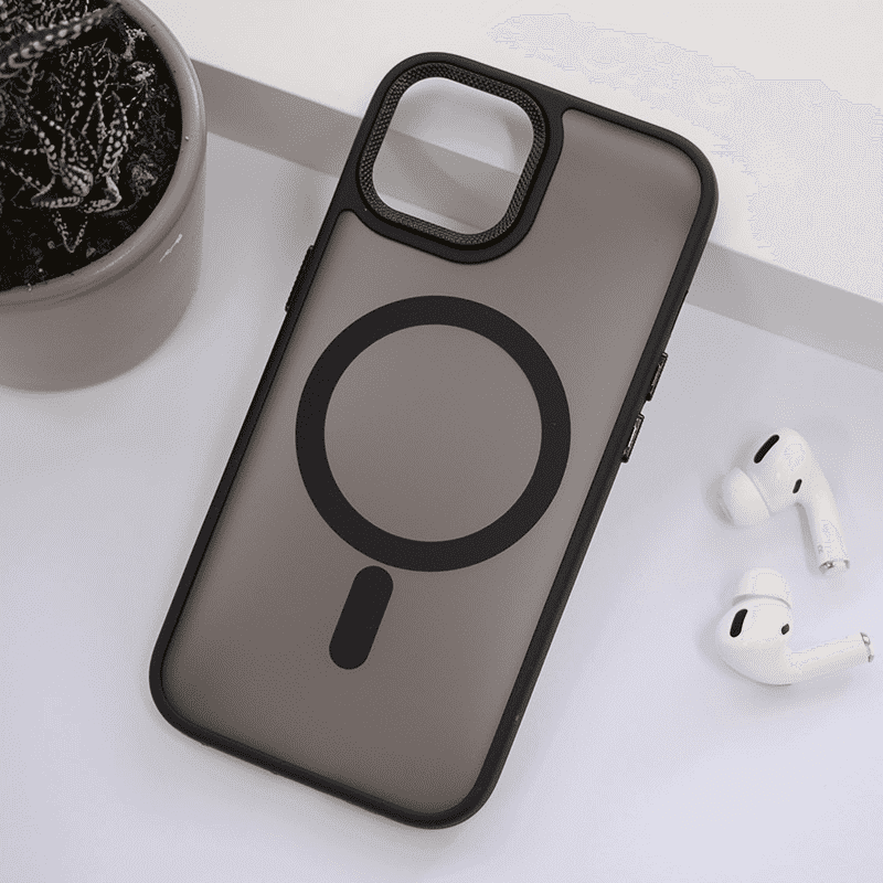 Maska za telefon Candy Shield Mag Case za iPhone 15, Crna