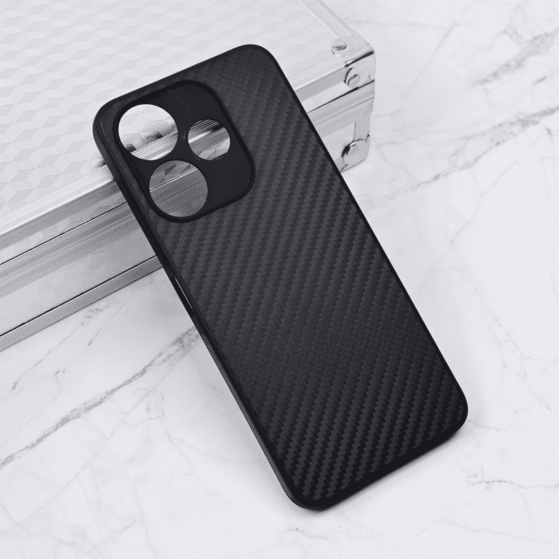 Maska za telefon Carbon fiber za Xiaomi Redmi 13 4G, EU, Crna