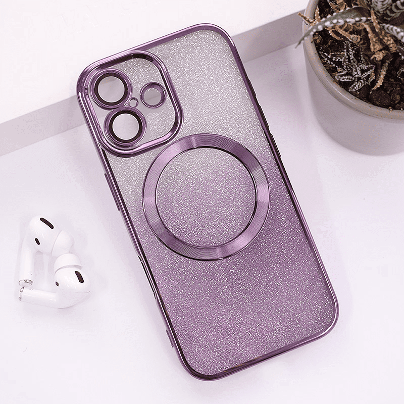 Maska za telefon Mag Case Electroplated za iPhone 16, Lavanda