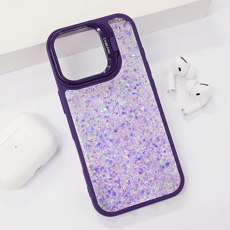 Maska za telefon Crystal Dots za iPhone 16, Lavanda