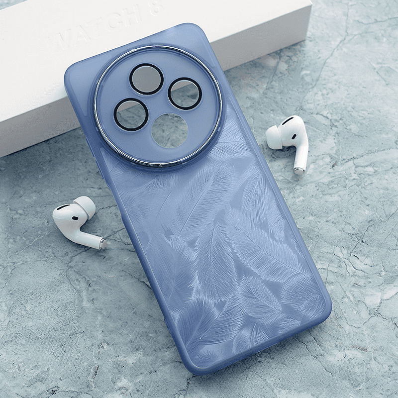 Maska za telefon Glitter Feather za Xiaomi Redmi 14C/ A4 (2024), Plava