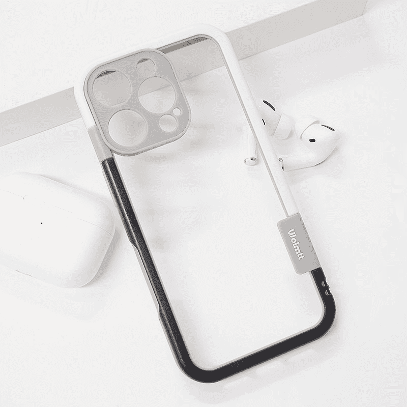 Maska za telefon Wolmtt bumper za iPhone 16 Pro, Siva