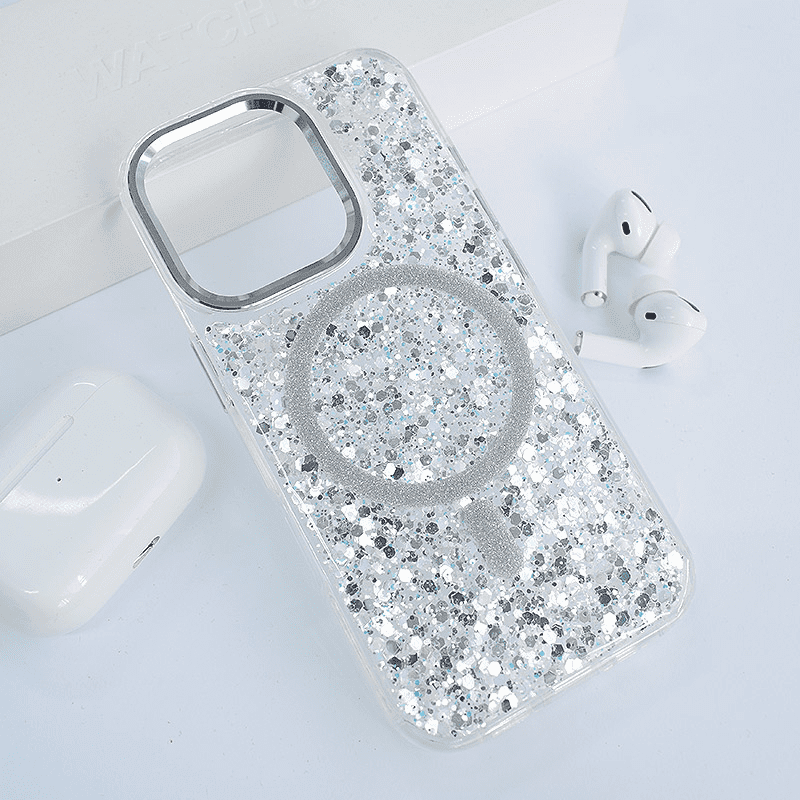 Maska za telefon Mag Case Glue za iPhone 16 Pro, Bela