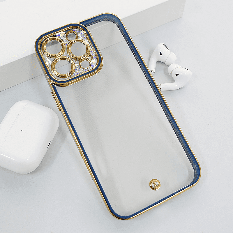 Maska za telefon Luxury Crystal Clear za iPhone 16, Roze