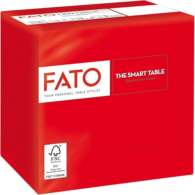 FATO FSC Salvete 38x38cm, Crvene