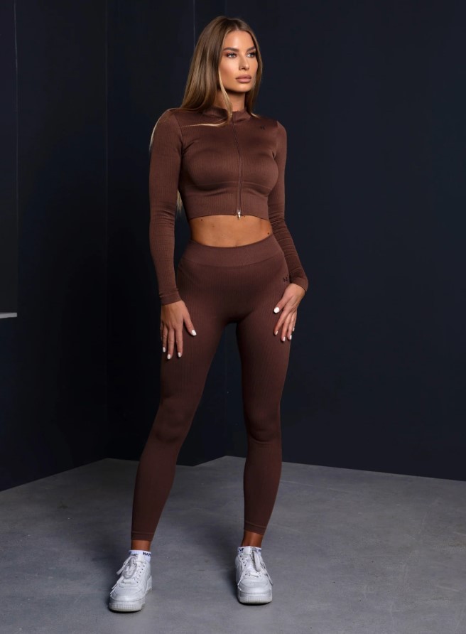 HARD LOVE Ženski set za trening, Braon