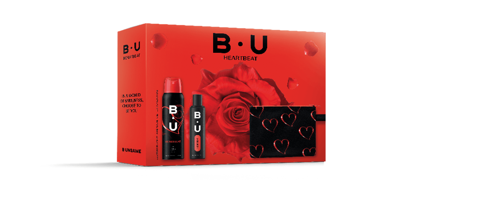 BU Set za žene Heartbeat Toaletna voda za žene, EDT, 50 ml + Deo spreј, 150 ml + Neseser