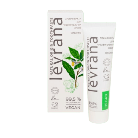 LEVRANA Pasta za osetljive zube Žalfija, Organska, 100 ml