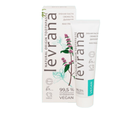 LEVRANA Pasta za zube Ruzmarin i kamilica, Sveži dah, Organska, 100 ml