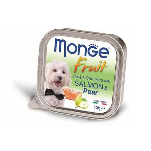 MONGE Pašteta za pse sa ukusom kruške i lososa, 100g