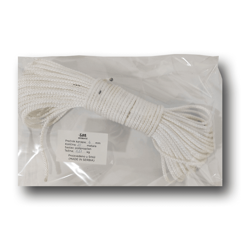 SM PETROVIĆ Kanap polipropilen 4mm, 25m, Beli