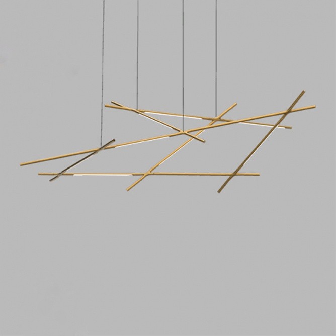 ARIA Luster 11, LED DIM, 44W, 3000K, Zlatna boja