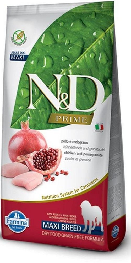 N&D Prime Suva hrana za odrasle pse, Piletina i nar, Medium&maxi breed, 2.5kg