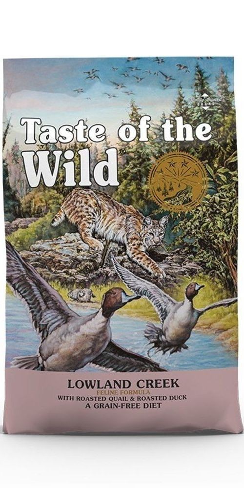Taste of the Wild Cat Suva hrana za odrasle mačke Lowland Creek, Prepelica i divlja patka, 6.6kg