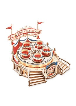 3D slagalica Tilt-A-Whirl, Drvena