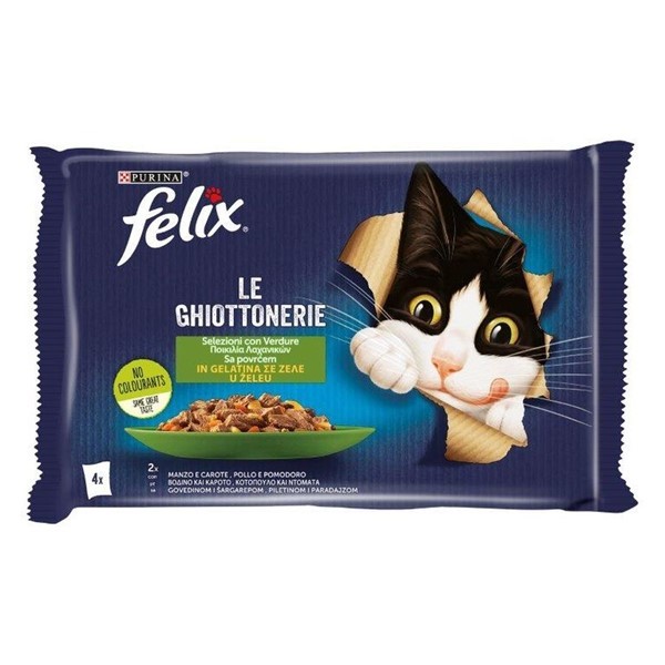 FELIX Vlažna hrana za mačke Govedina 85g 4/1