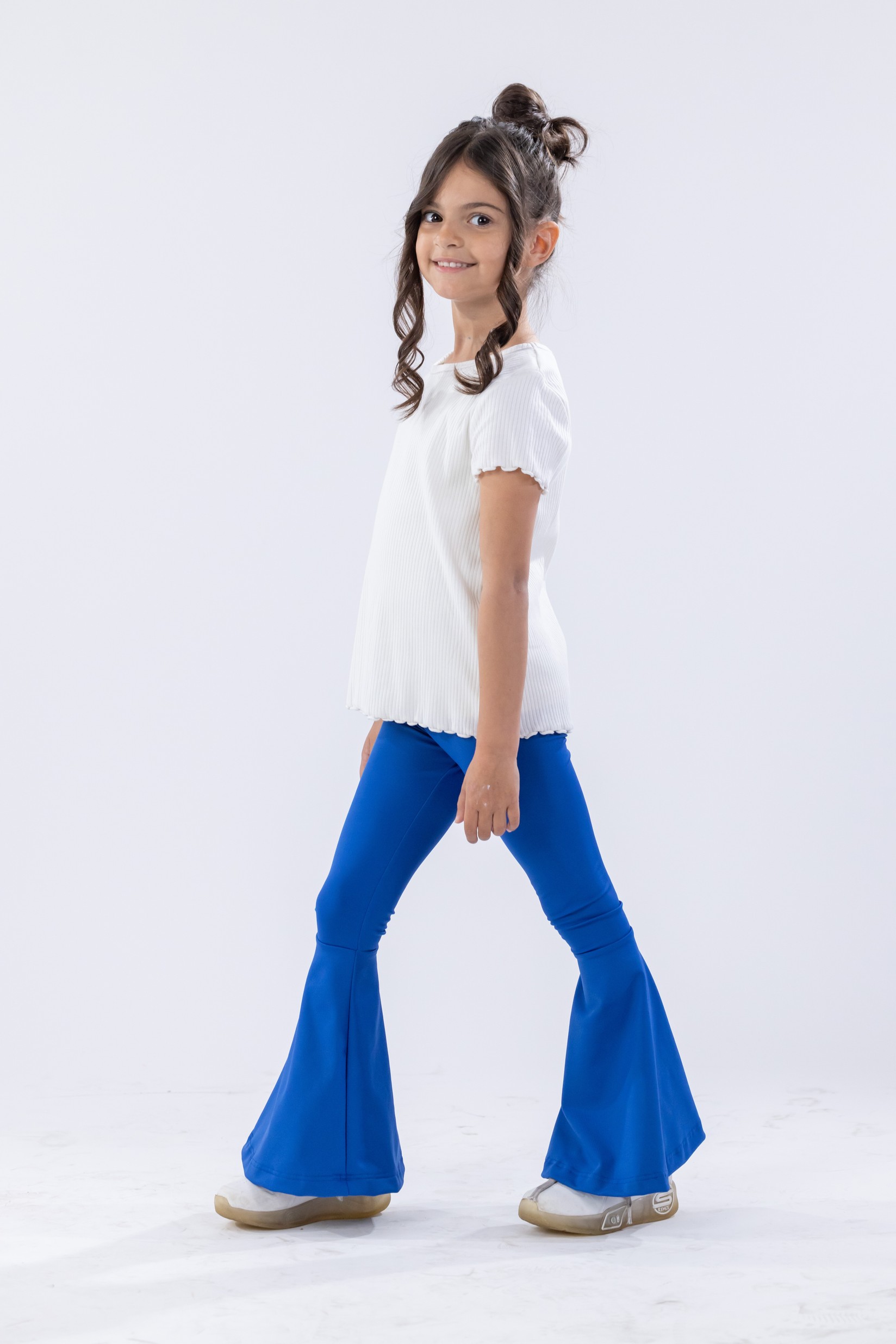 PUERRA Helanke za devojčice zvoncare plave