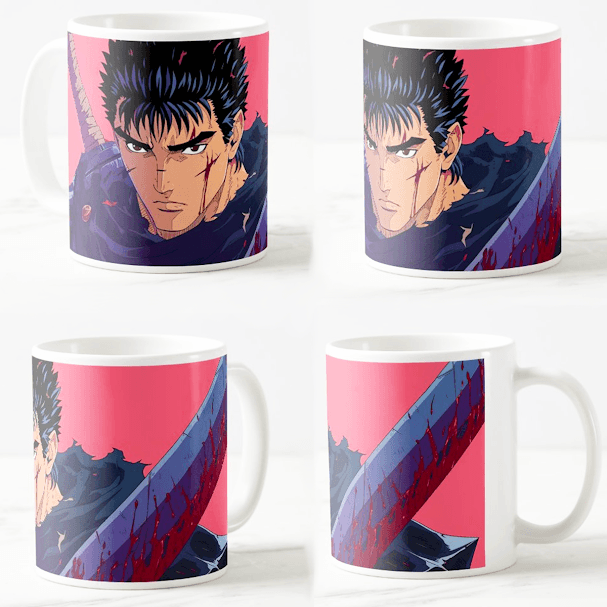 Šolja Anime Berserk, 330 ml, Bela