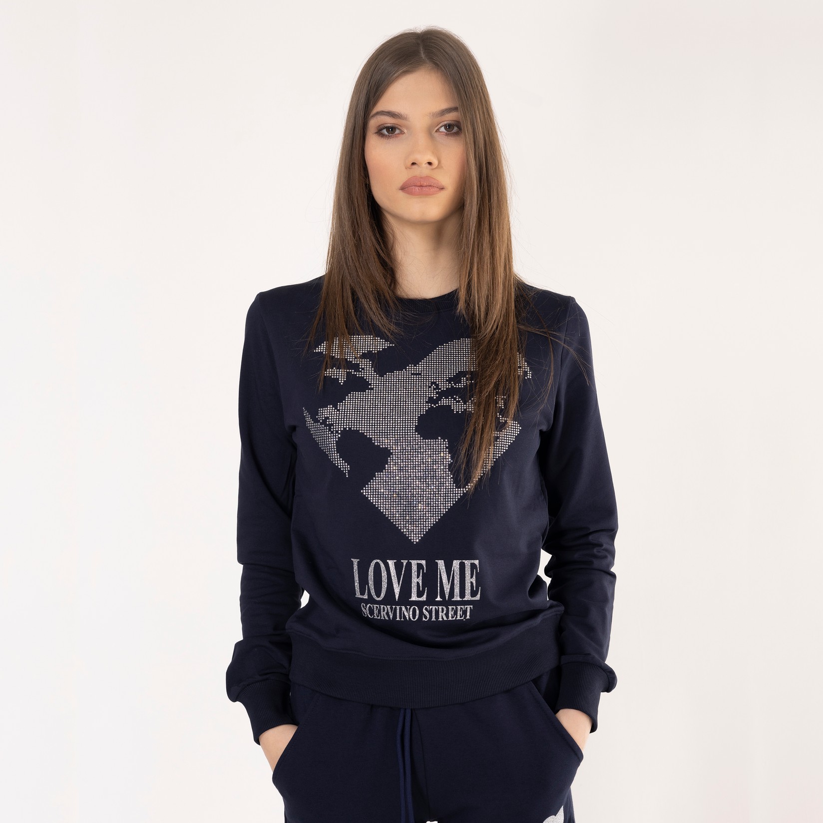 SCERVINO STREET Ženski duks Love Me indigo
