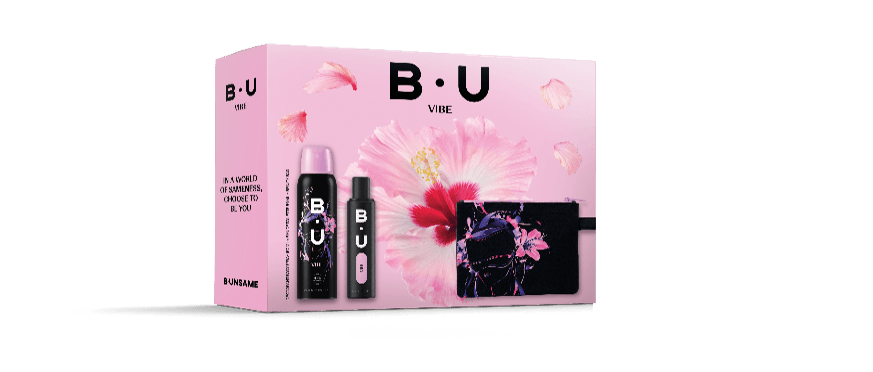 BU Set za žene Vibe Toaletna voda, EDT, 50 ml + Dezodorans spreј, 150 ml + Neseser