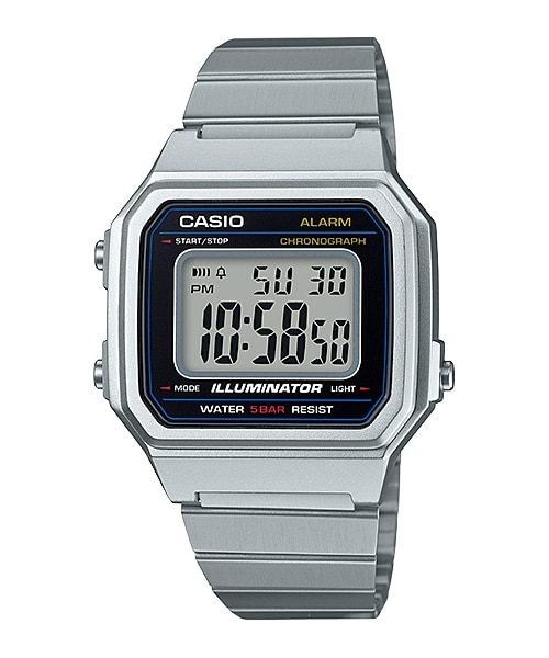 CASIO Muški sat B650WD-1A, Srebrne boja