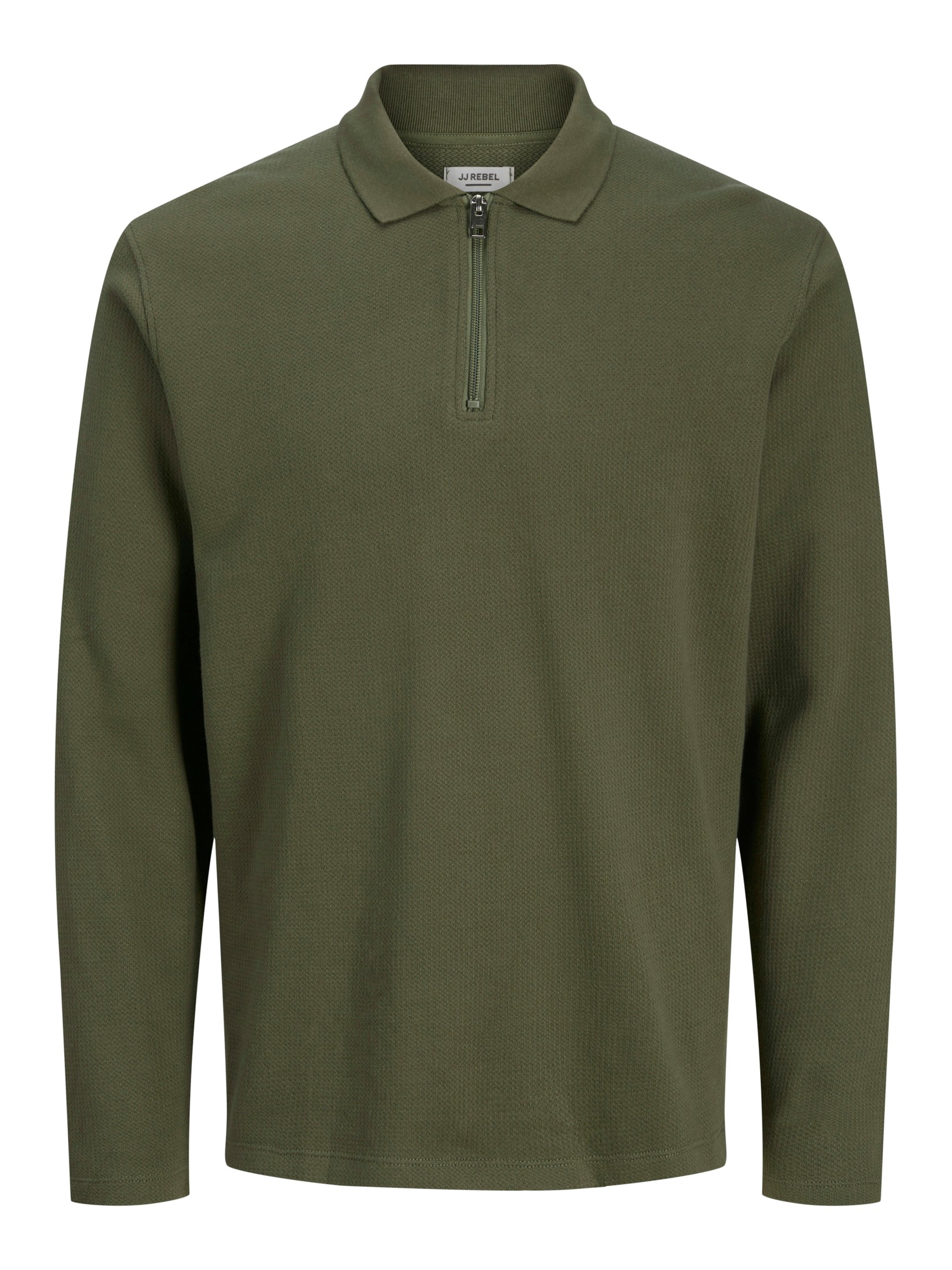 JJ REBEL Muški džemper 12279437, Maslinasti