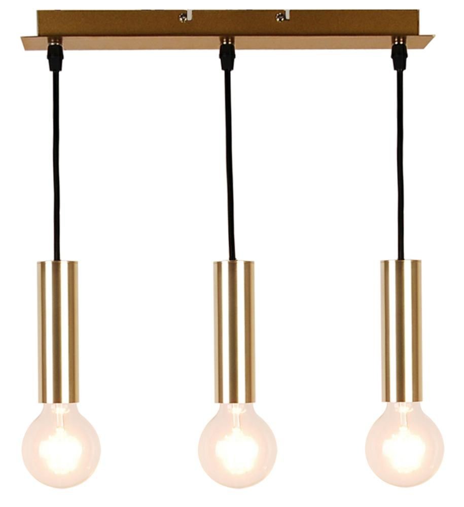 Viseća lampa Dallas 2, 3x40W, E27, Zlatne boje