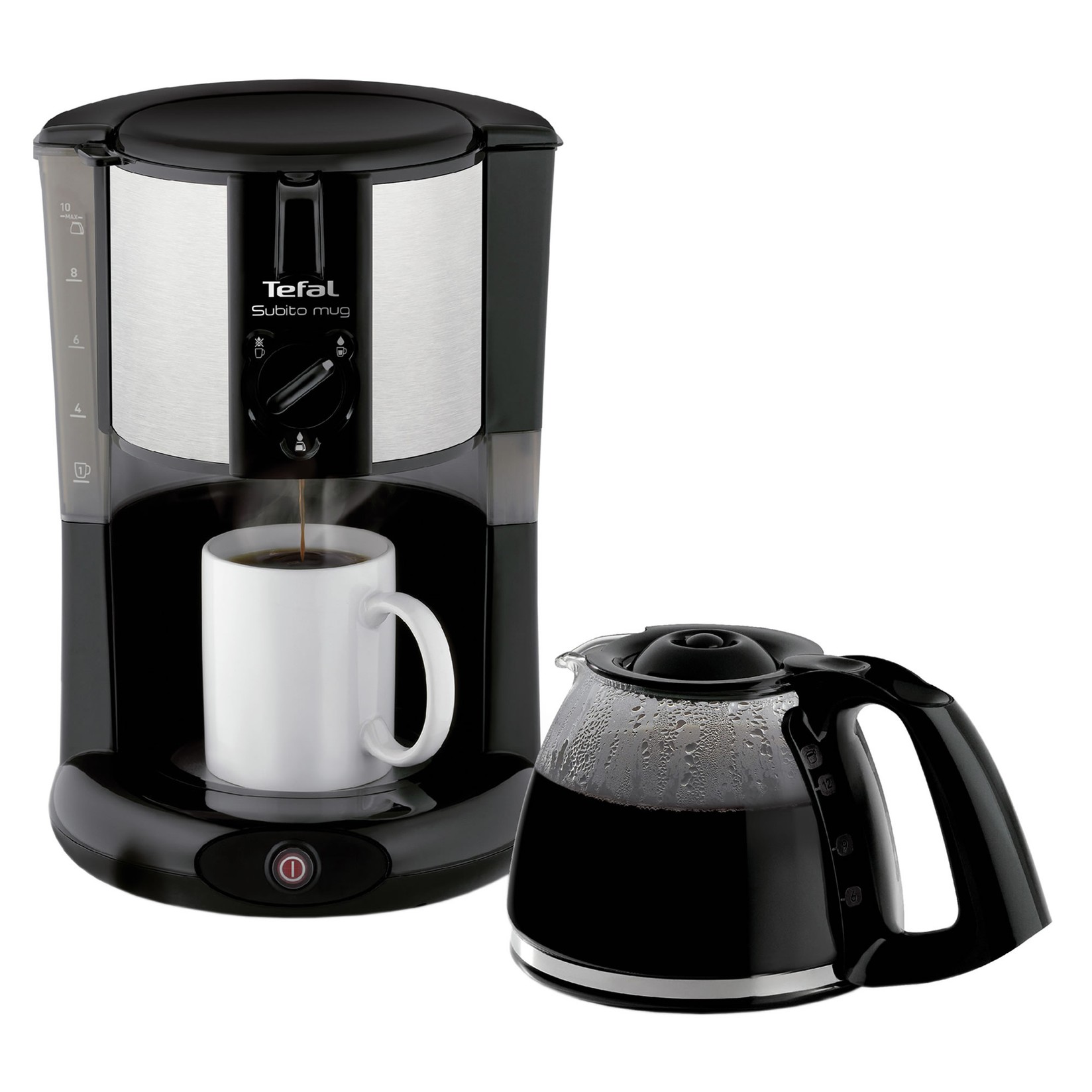 Tefal CM2908 Aparat za filter kafu, 1,25 l, Crni