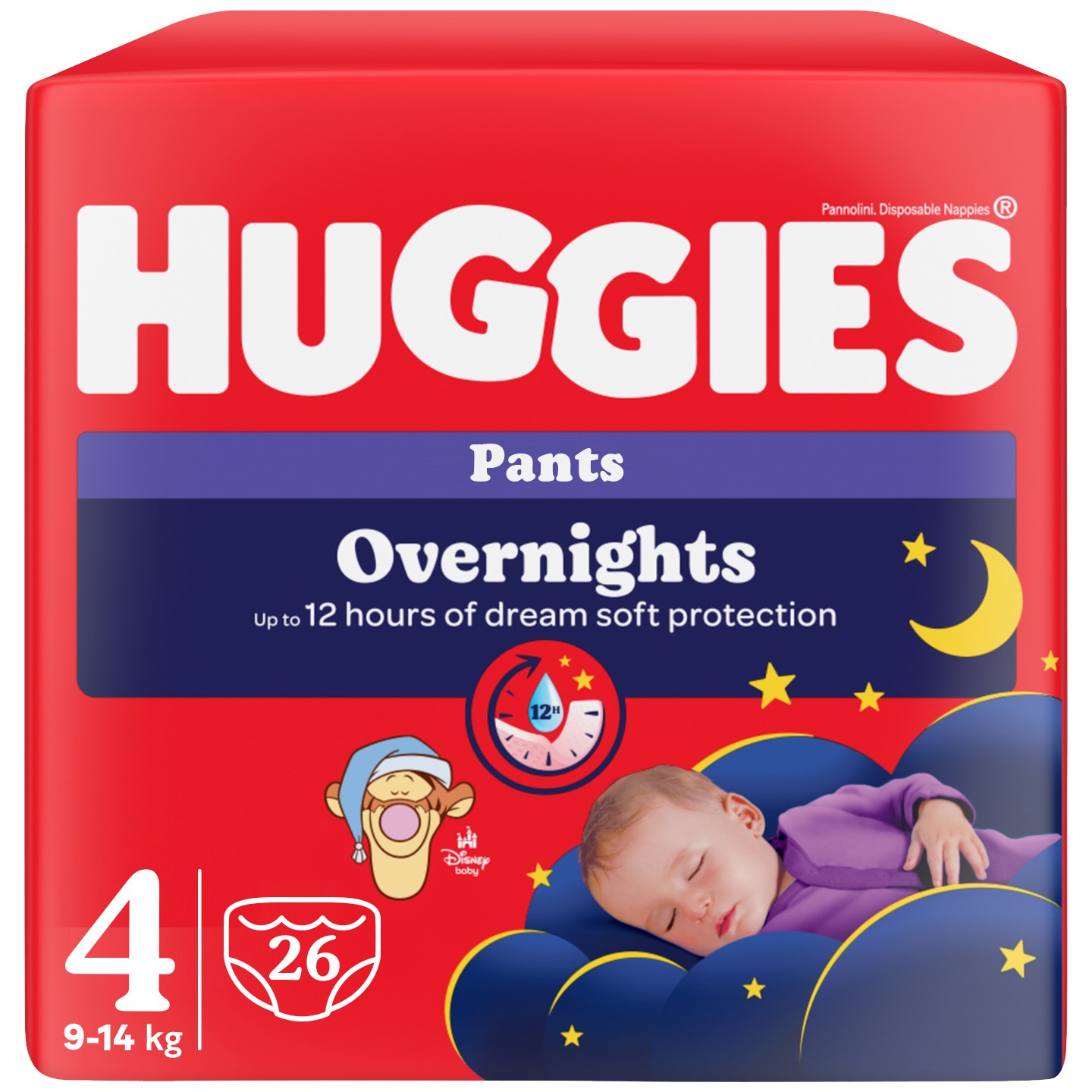 Huggies Pelene Overnights Pants 4, 9-14 kg, 26/1