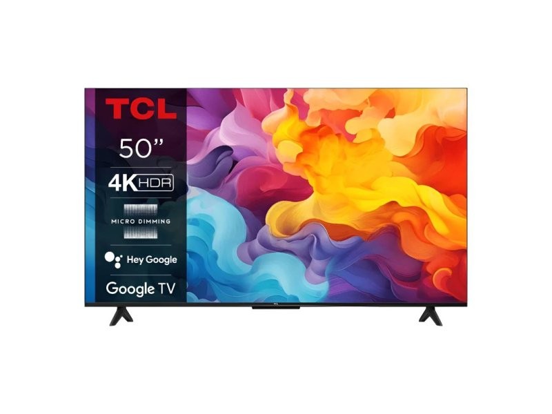 TCL Televizor 50V6B 50", 4K HDR, 60Hz, Google TV, Crni