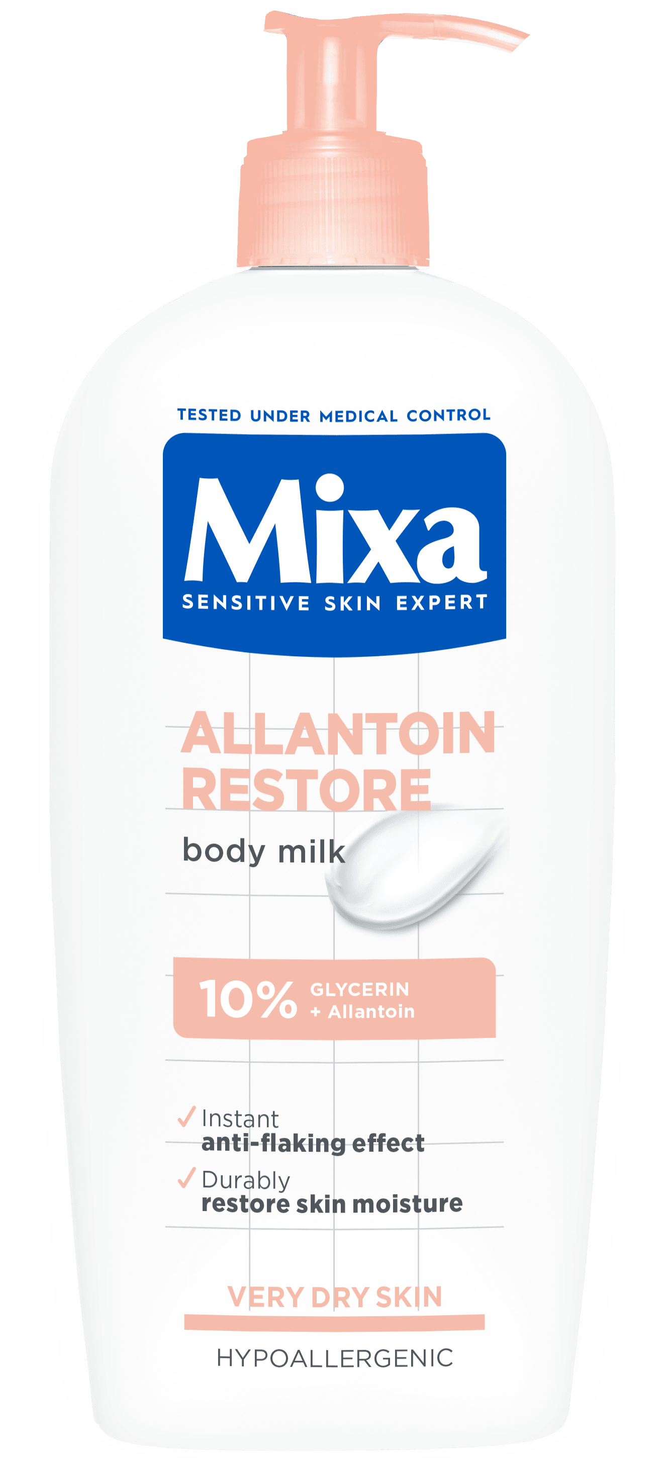 MIXA Hranljivo mleko za telo bogato lipidima za osetljivu i izuzetno suvu kožu 400 ml