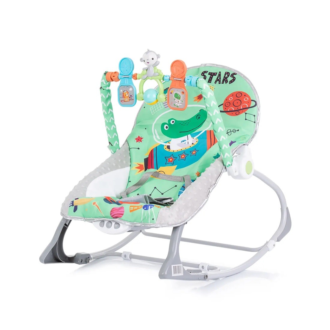 Chipolino Muzička njihalica za bebe Baby Spa, 2u1, Zelena