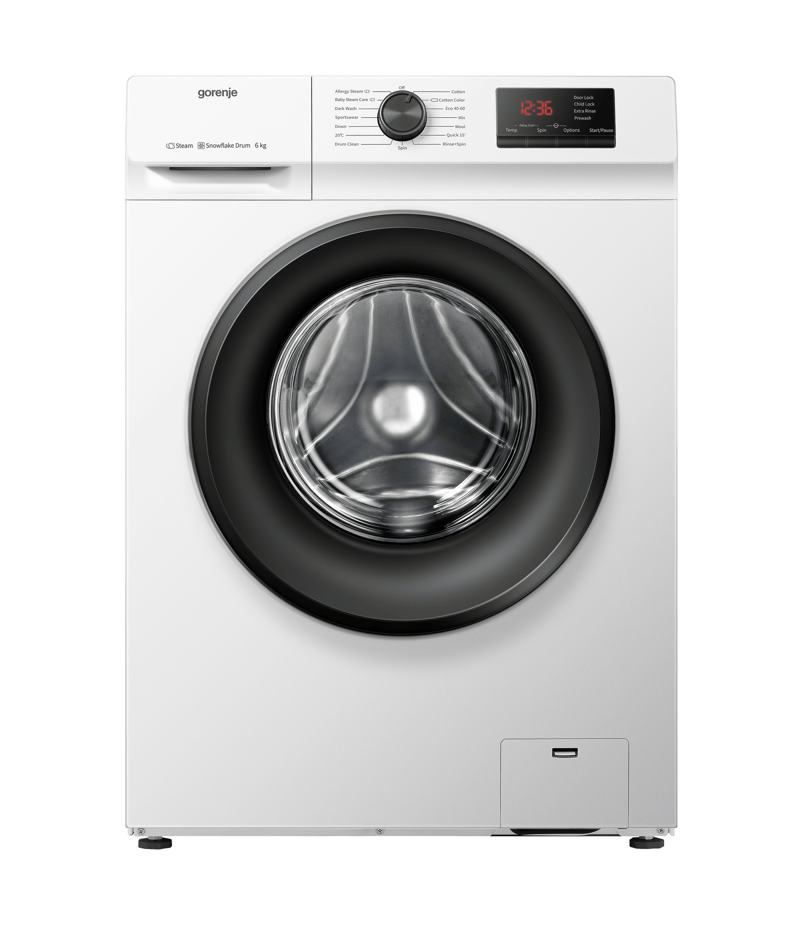 GORENJE Mašina za pranje veša WNHVB 6X2 SDS, 6 kg, 1000 rpm, Bela