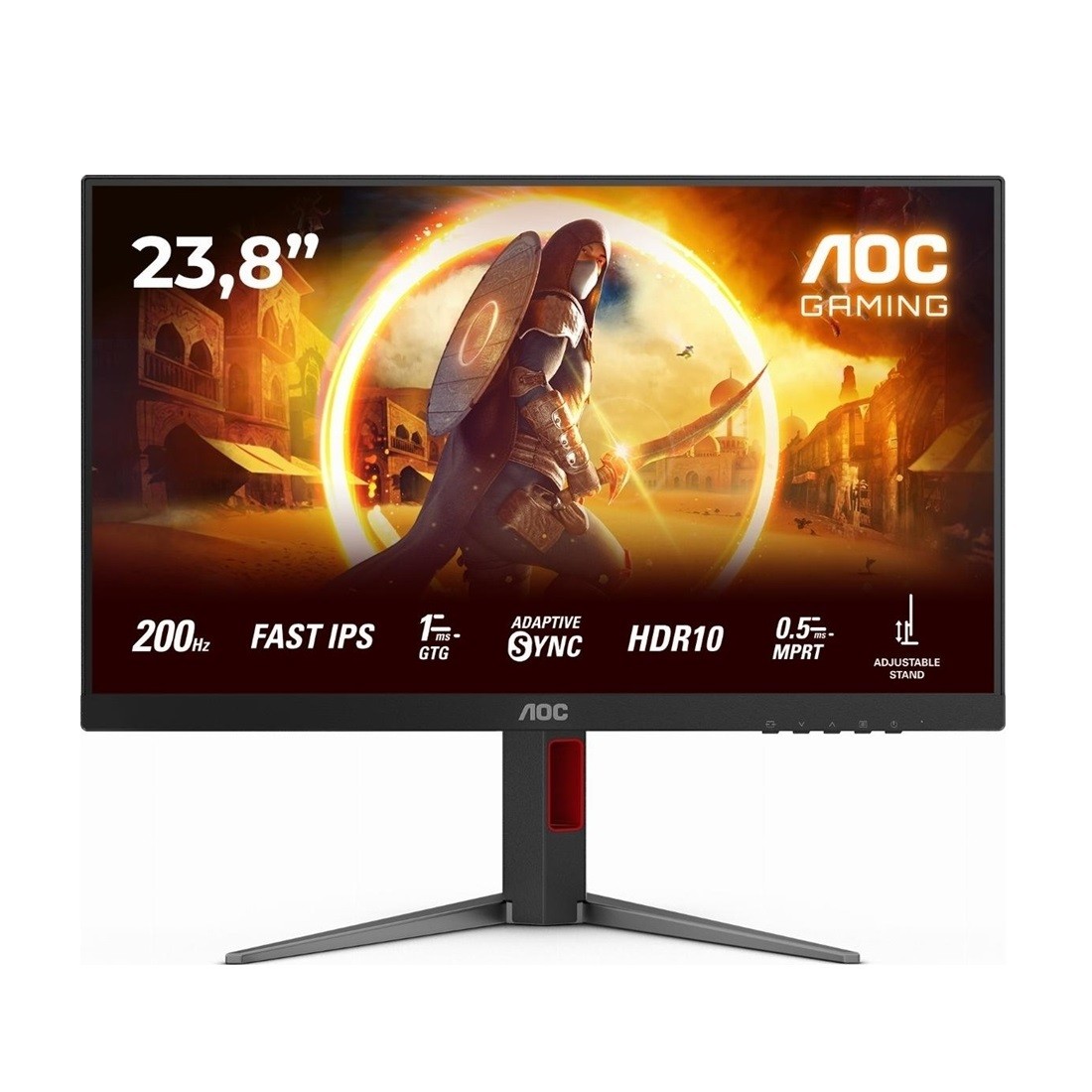 AOC Gaming monitor 24G4HA, 23.8", IPS, Full HD, 200 Hz, 0.5 ms, Crni
